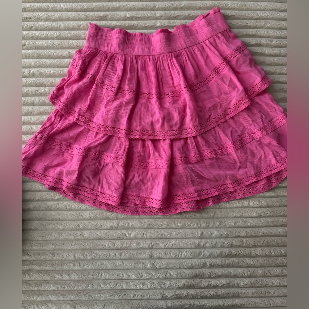 Crown & Ivy Vibrant Pink Skirt